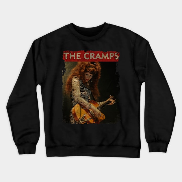 TEXTURE ART- The Cramps 1982 - RETRO STYLE 5 Crewneck Sweatshirt by ZiziVintage